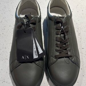 Armani Exchange Dark Green Sneakers